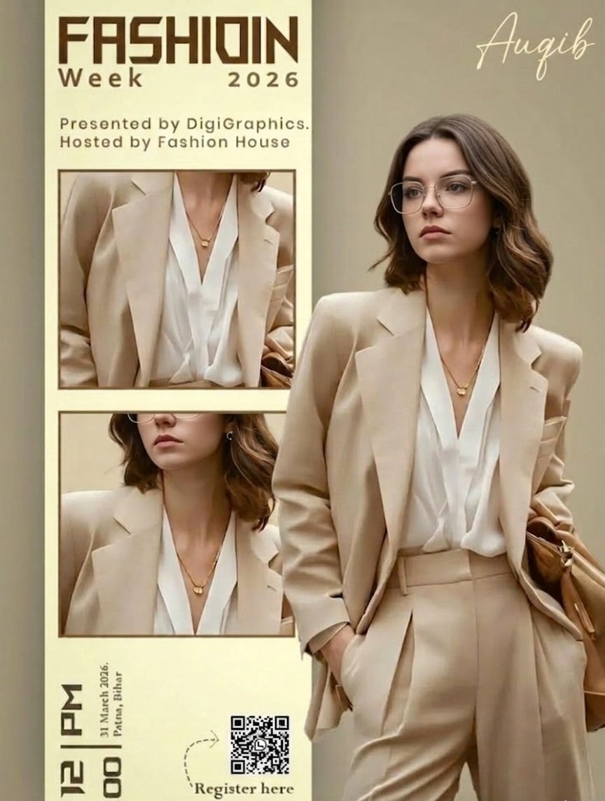 Editorial Fashion Ad Poster Prompt with Face Replacement — example 1