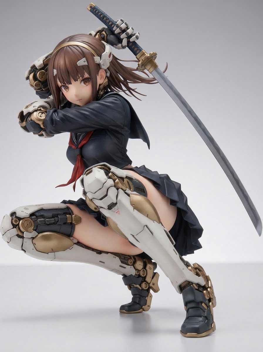 Samurai Mecha Girl Figure — example 1