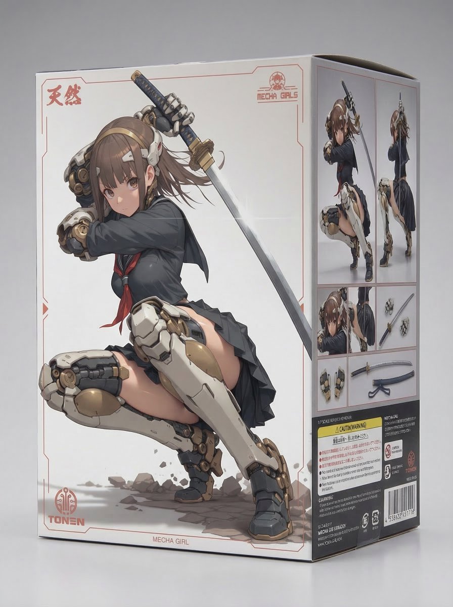 Samurai Mecha Girl Figure — example 3