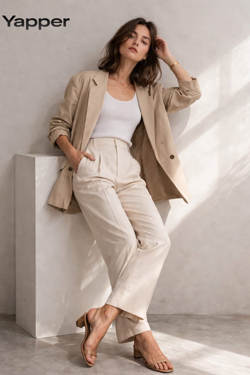 Minimalist Fashion Studio Portrait — example 3