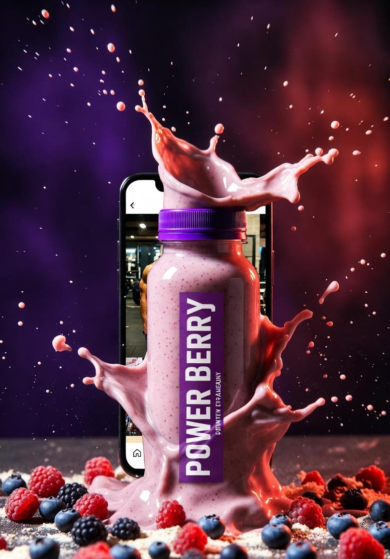 High-Energy Smoothie Product Shot — example 2
