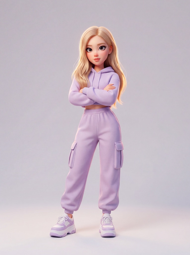 Disney-Pixar Style 3D Animation of Rosé (Blackpink) — example 1
