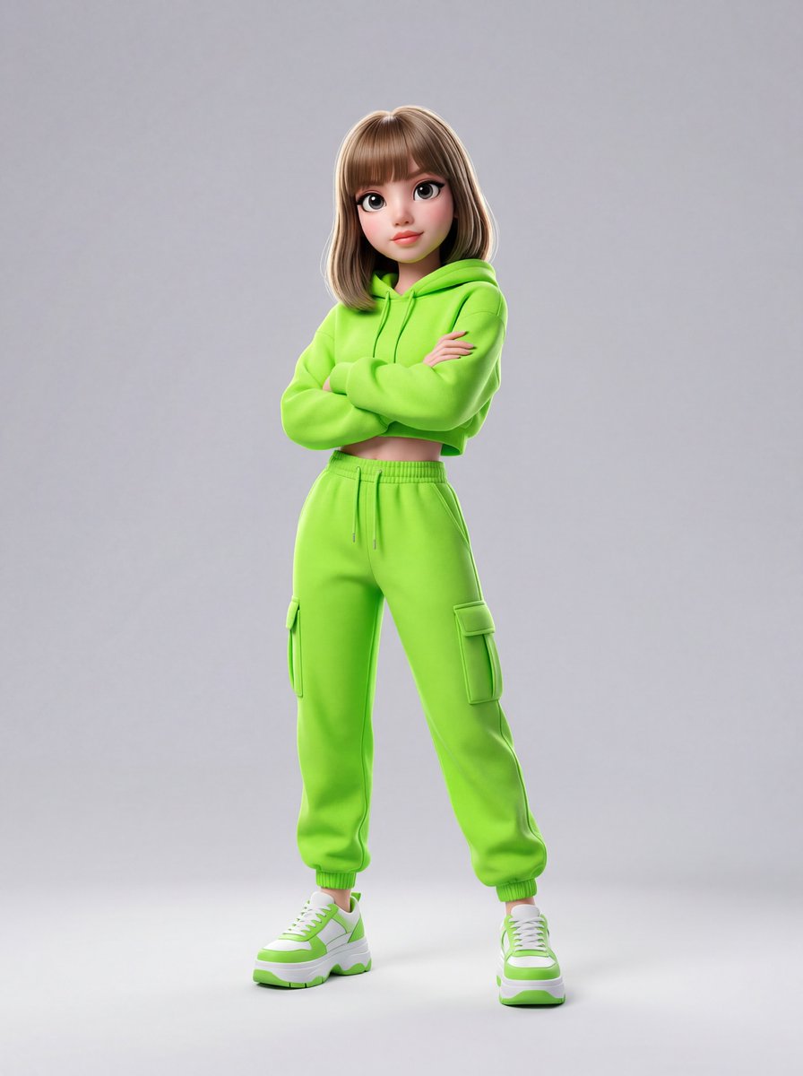 Disney-Pixar Style 3D Animation of Rosé (Blackpink) — example 2
