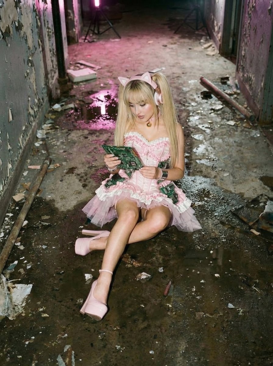 Cyberpunk Magical Girl Sabrina Carpenter Prompt for Nano Banana Pro — example 2