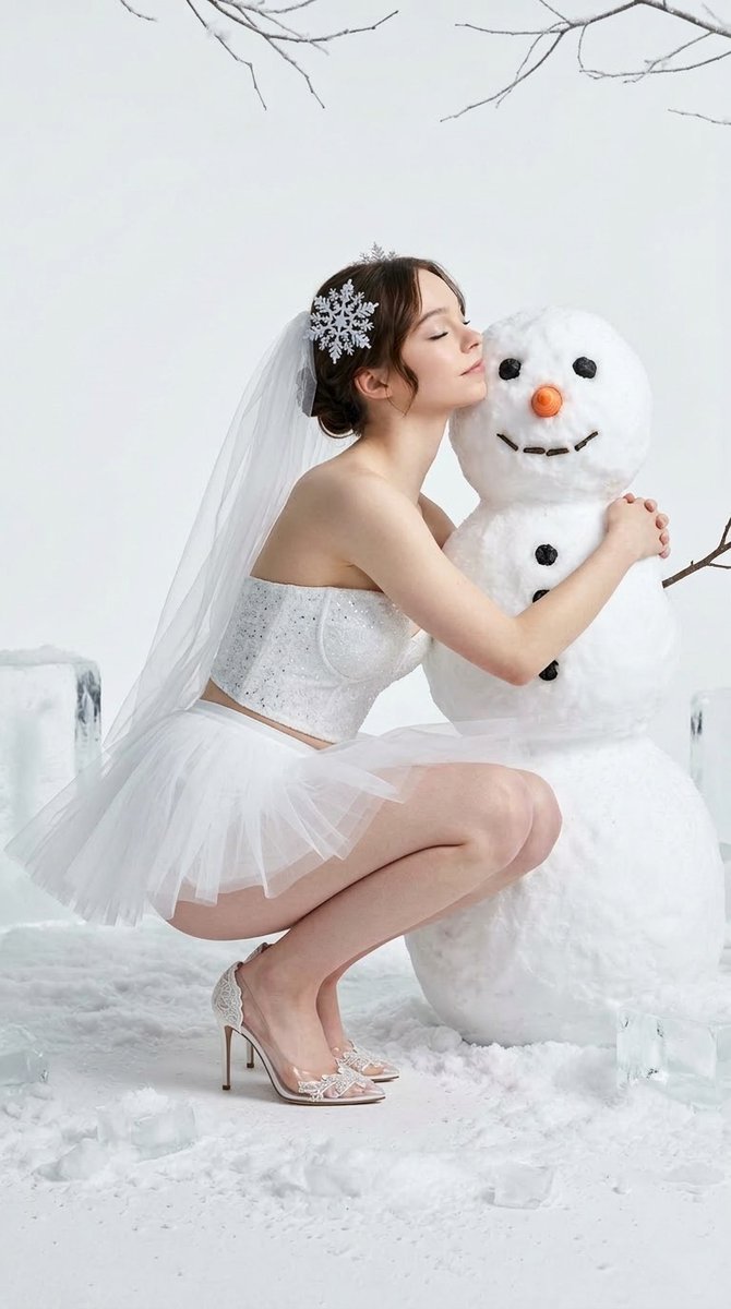 Winter Fantasy Editorial with Emma Myers Lookalike