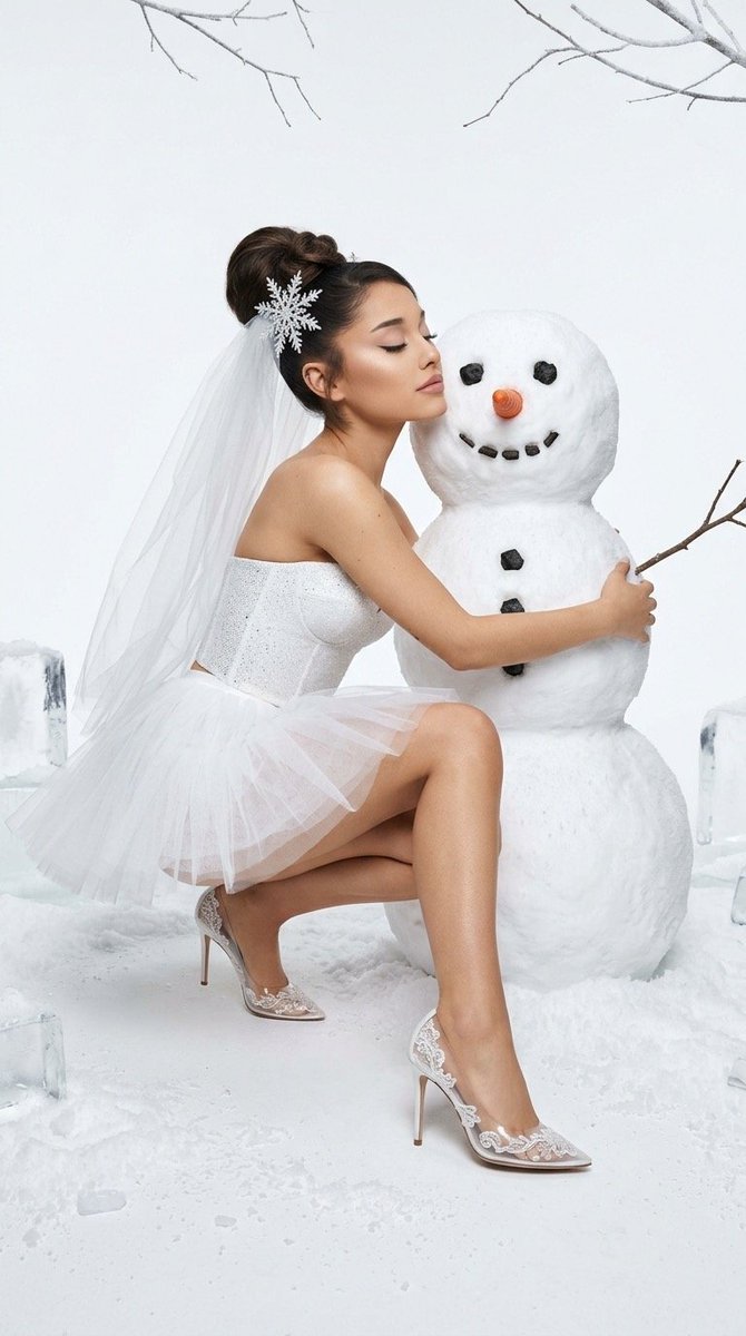 Winter Fantasy Editorial with Emma Myers Lookalike — example 3