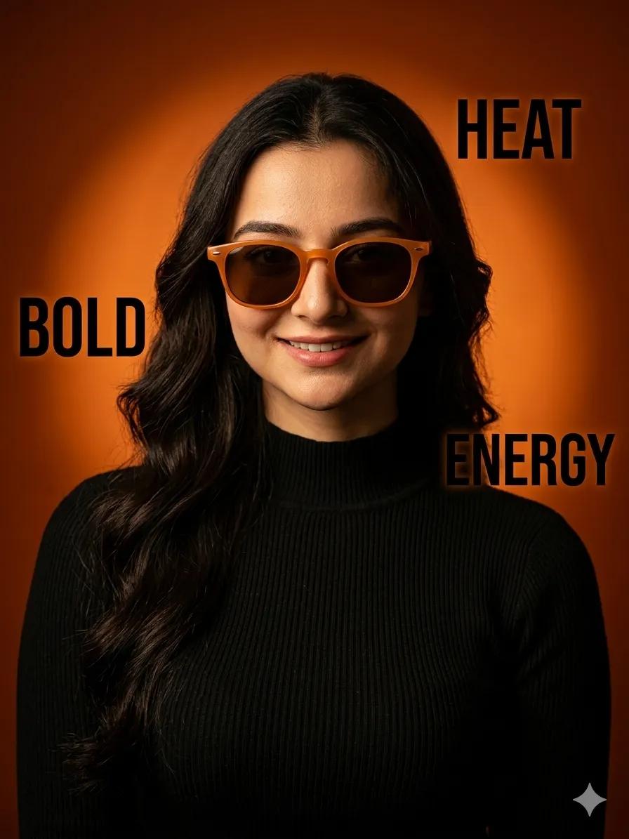 Ultra-Realistic Fashion Portrait with Bold Typography — example 2