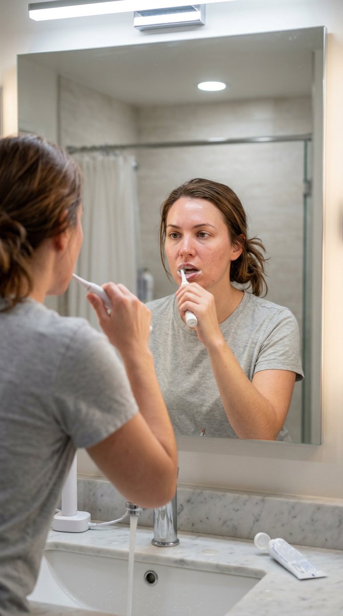 Hyper-Photorealistic Bathroom Mirror Scene — example 1