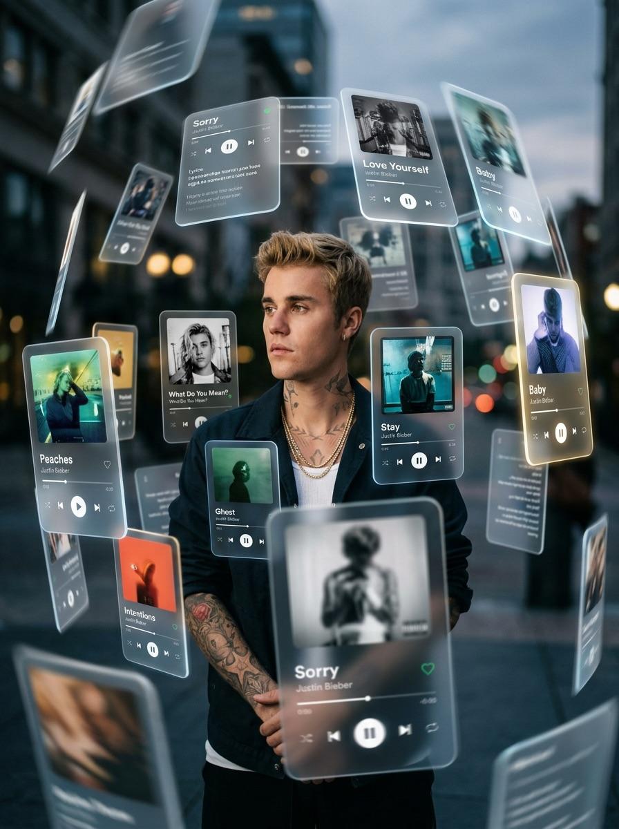Drake with Orbiting Glass Music Interfaces