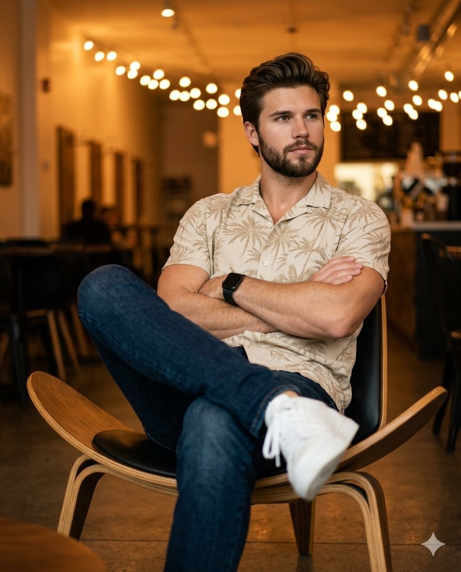 Ultra-Realistic Café Portrait Prompt for Nano Banana 2 — example 1