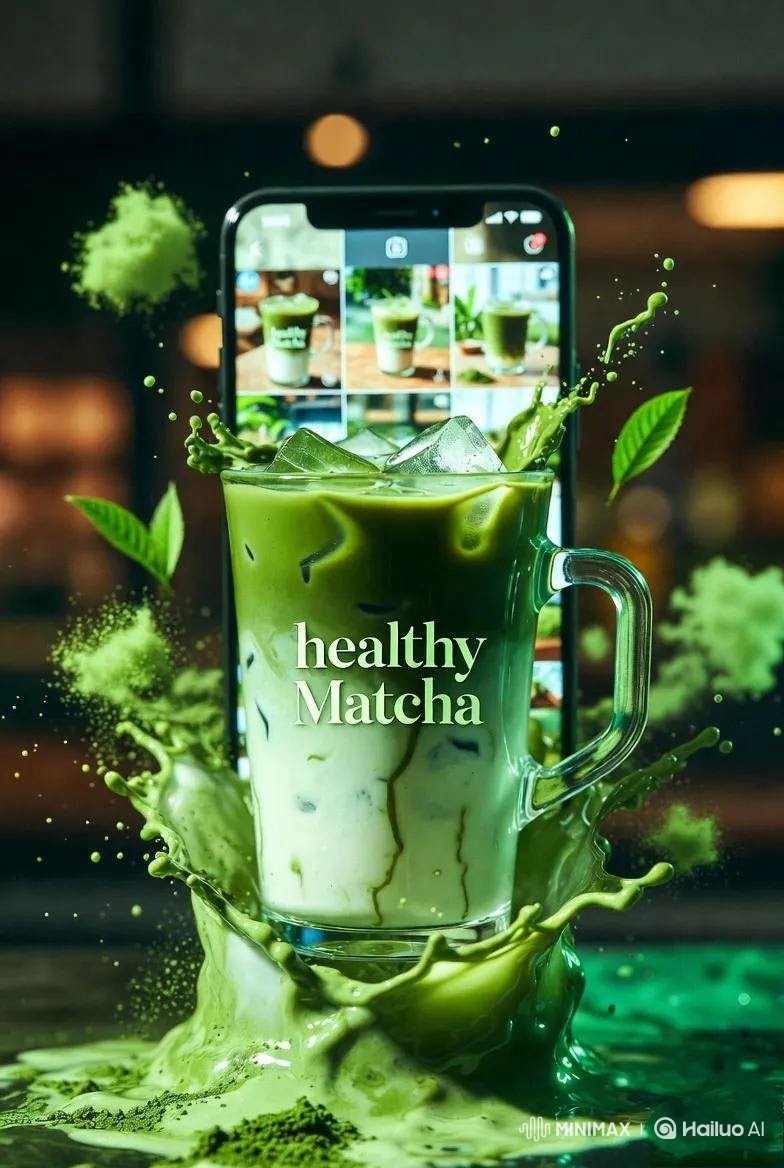 High-End Matcha Product Photography Prompt for Nano Banana 2 — example 1