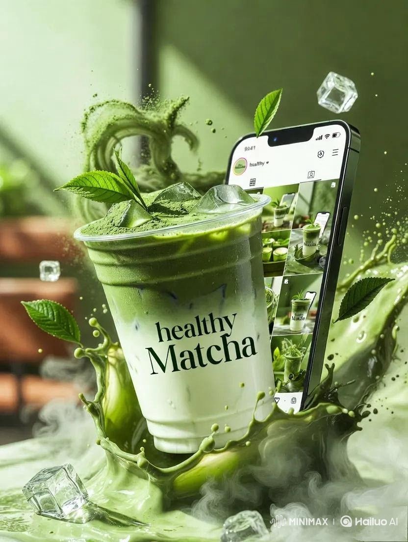 High-End Matcha Product Photography Prompt for Nano Banana 2 — example 2