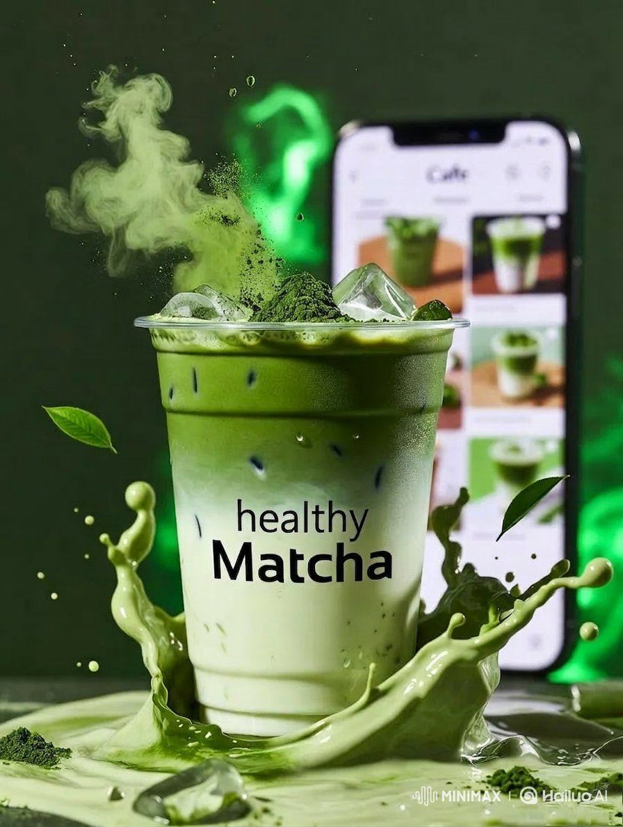 High-End Matcha Product Photography Prompt for Nano Banana 2 — example 3