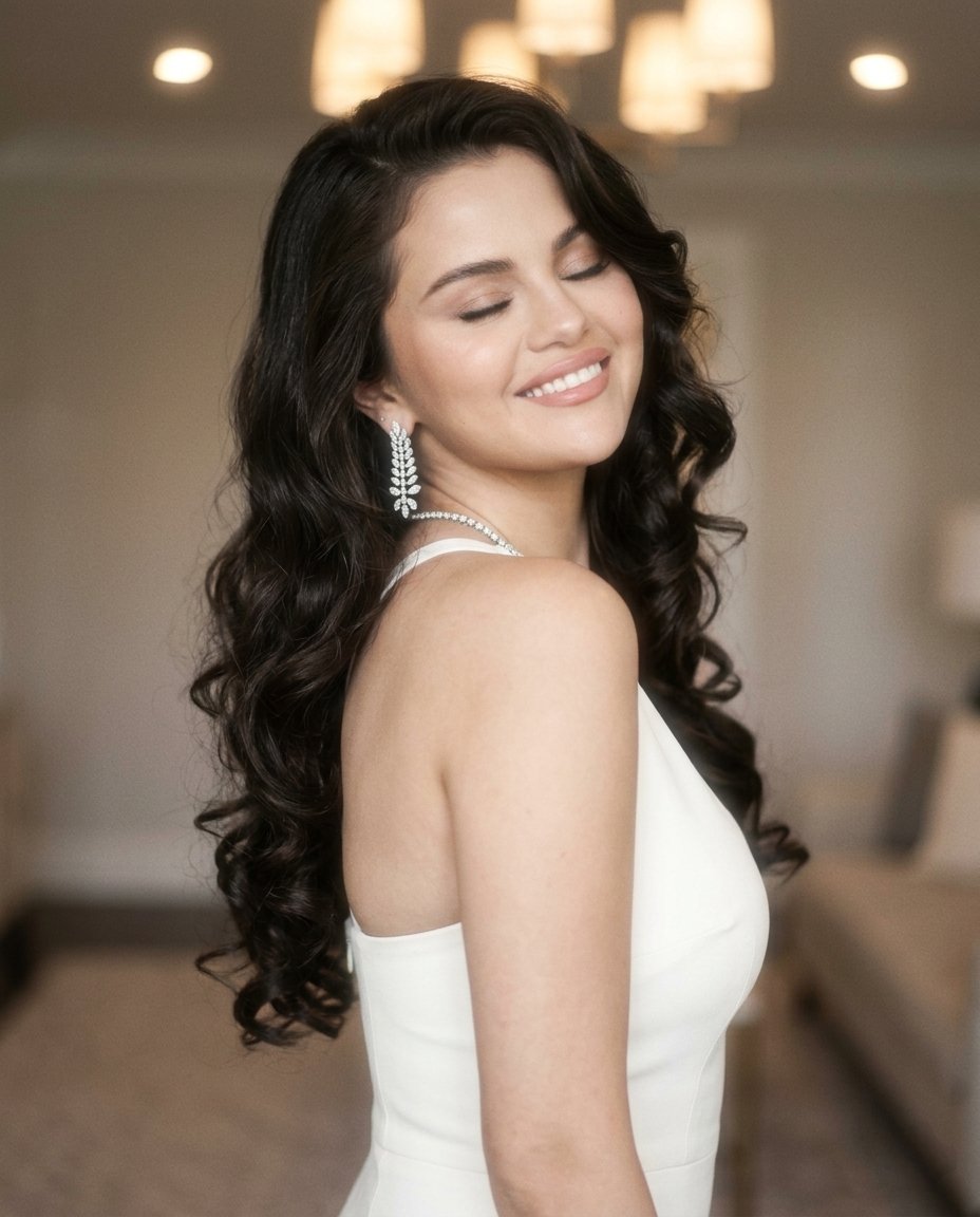 Dreamy Glam Portrait with Soft Focus Vintage Realism — example 2