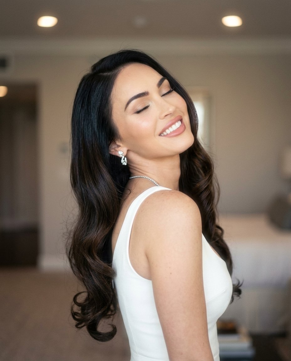 Dreamy Glam Portrait with Soft Focus Vintage Realism — example 4