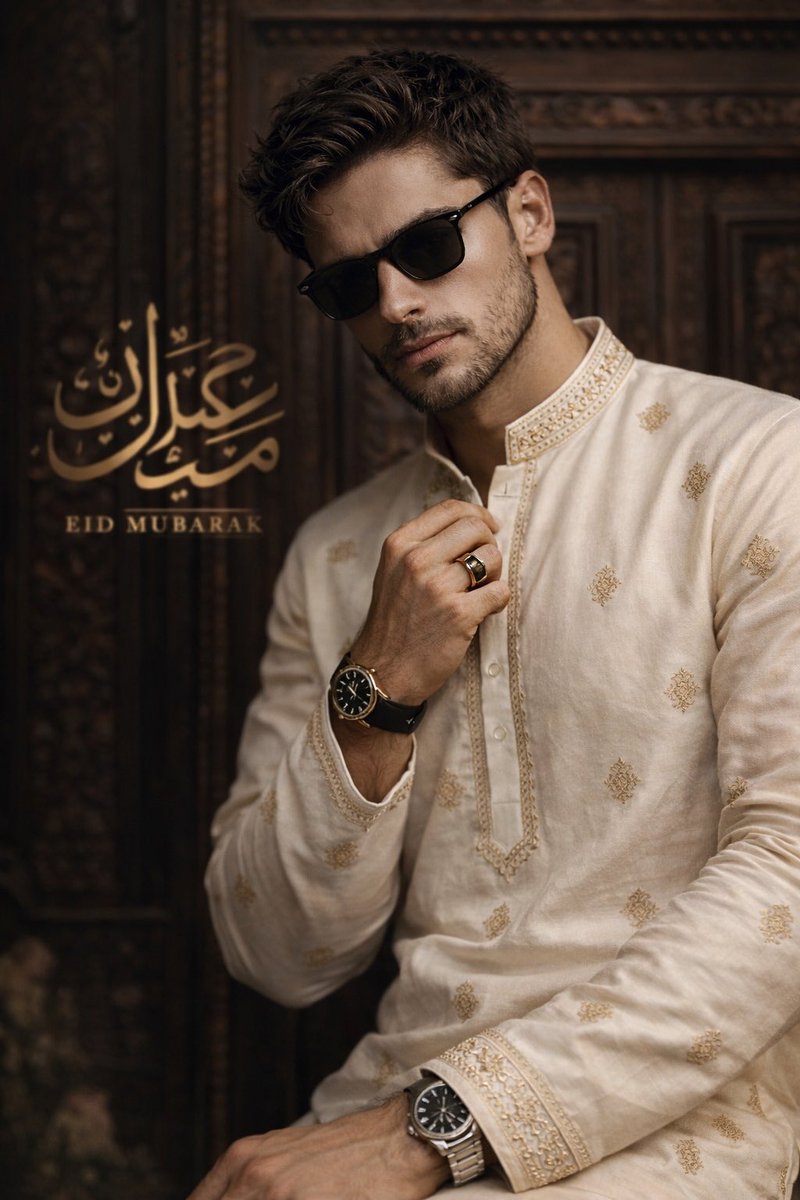 Eid Mubarak Cinematic Fashion Portrait — example 1