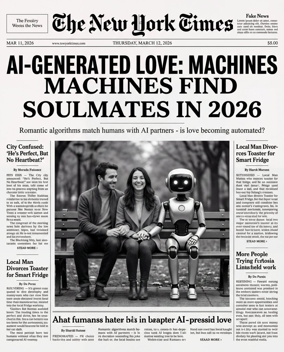 Humorous New York Times Front Pages — example 1