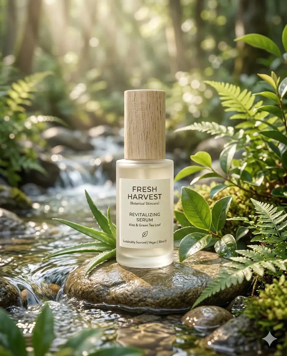 Eco-Friendly Skincare Product Photography