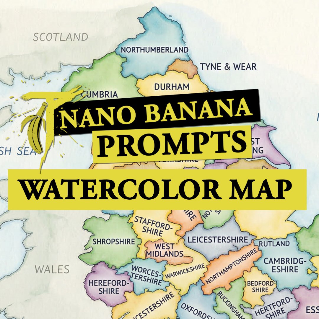 Watercolor Map Generation Prompt — example 1
