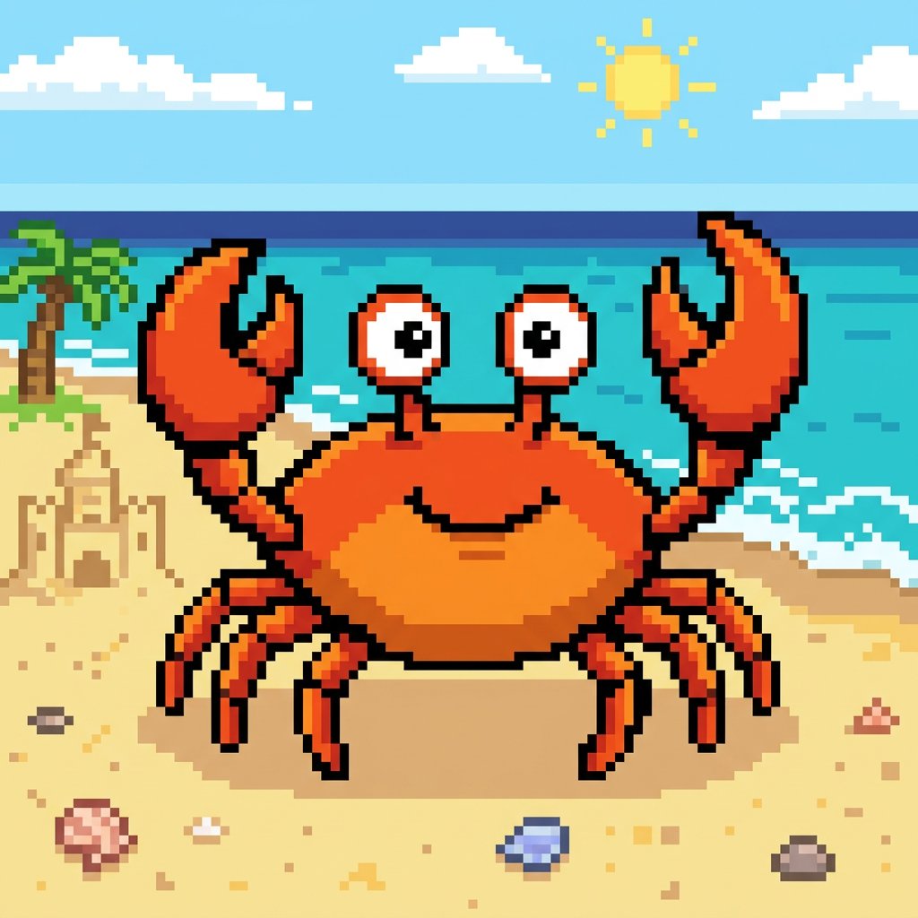 Pixelated Cartoon Animal Image — example 1