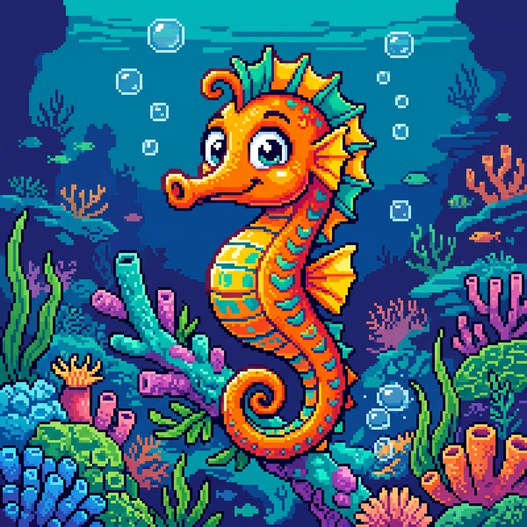 Pixelated Cartoon Animal Image — example 3