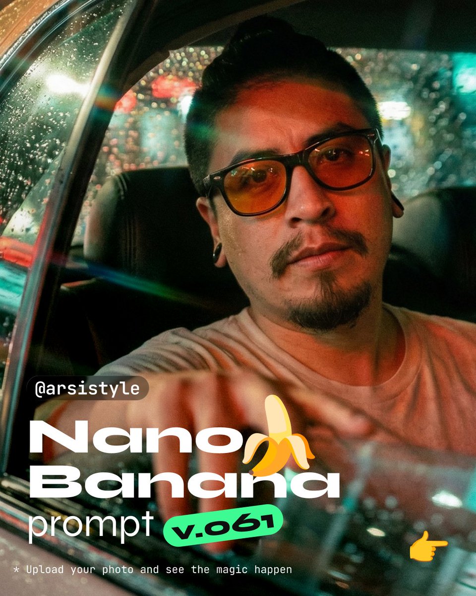 Cinematic Night Taxi Portrait with Teal and Orange Grading — example 1