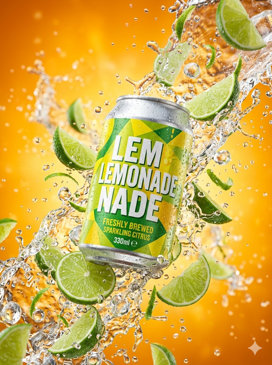 Hyper-realistic Surreal Lemonade Can — example 2