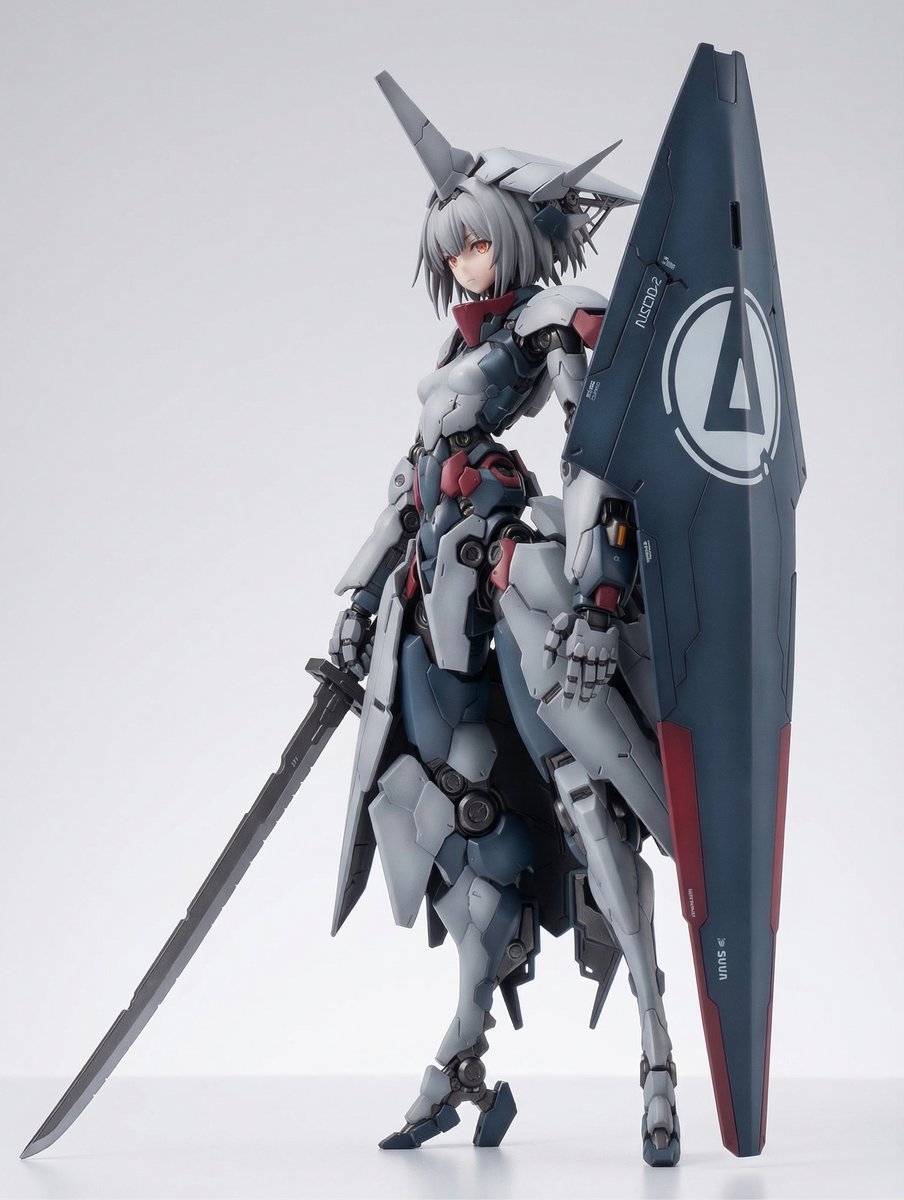 KNIGHT MECHA GIRL Figure Concept — example 1