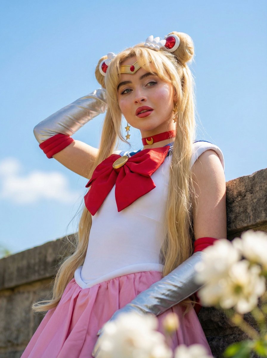 Nano Banana Pro Prompt for Sabrina Carpenter Magical Girl Cosplay — example 1