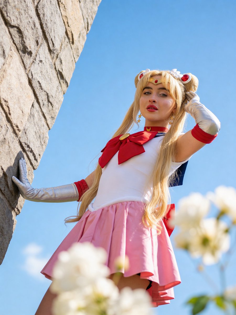 Nano Banana Pro Prompt for Sabrina Carpenter Magical Girl Cosplay — example 2