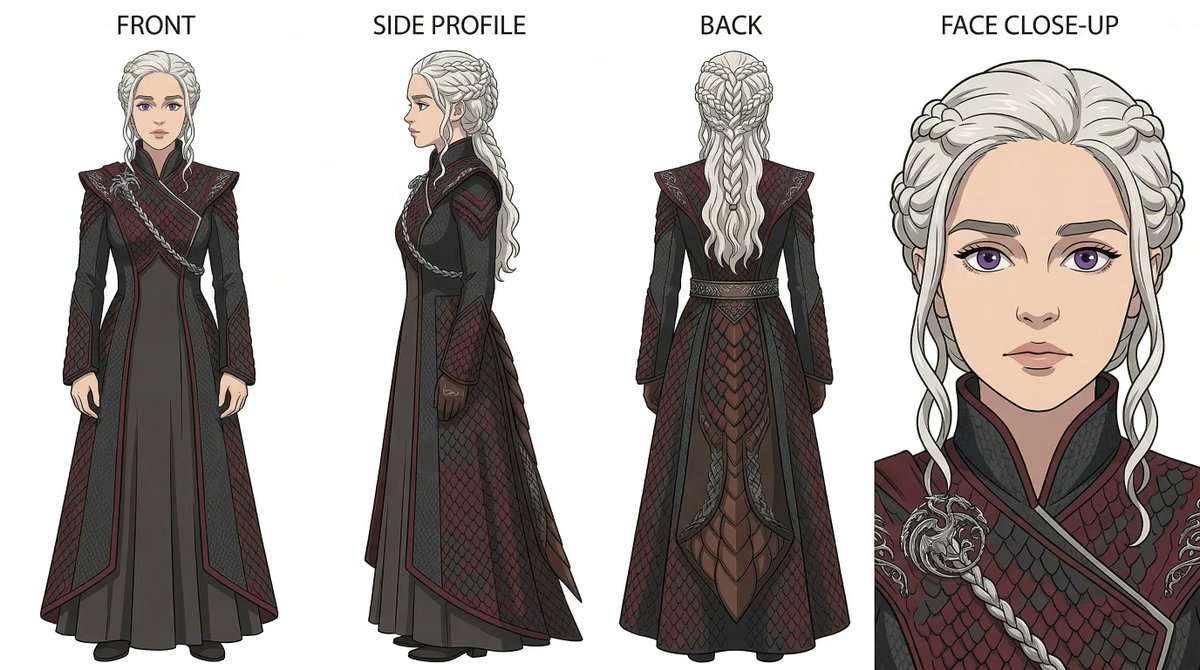 Ghibli x Game of Thrones Character Prompts — example 1