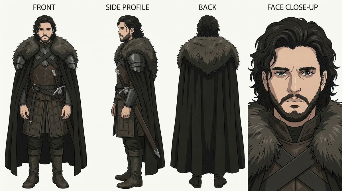 Ghibli x Game of Thrones Character Prompts — example 2