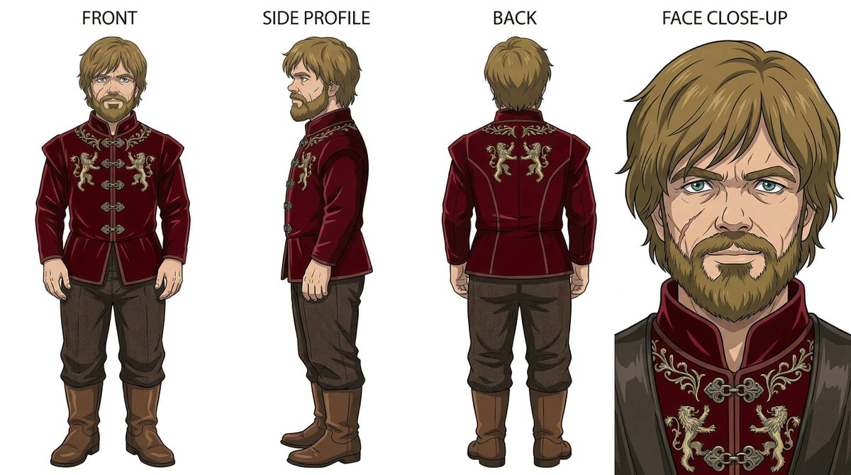 Ghibli x Game of Thrones Character Prompts — example 3