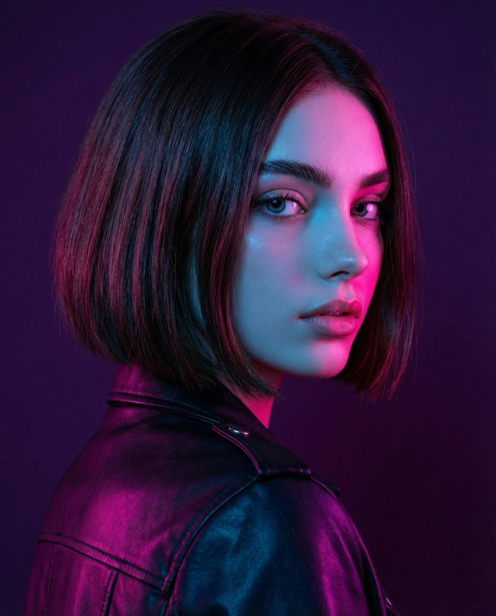 Neon Portrait Prompt — example 1