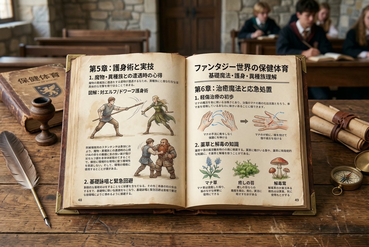 Template for generating a fictional textbook page — example 3