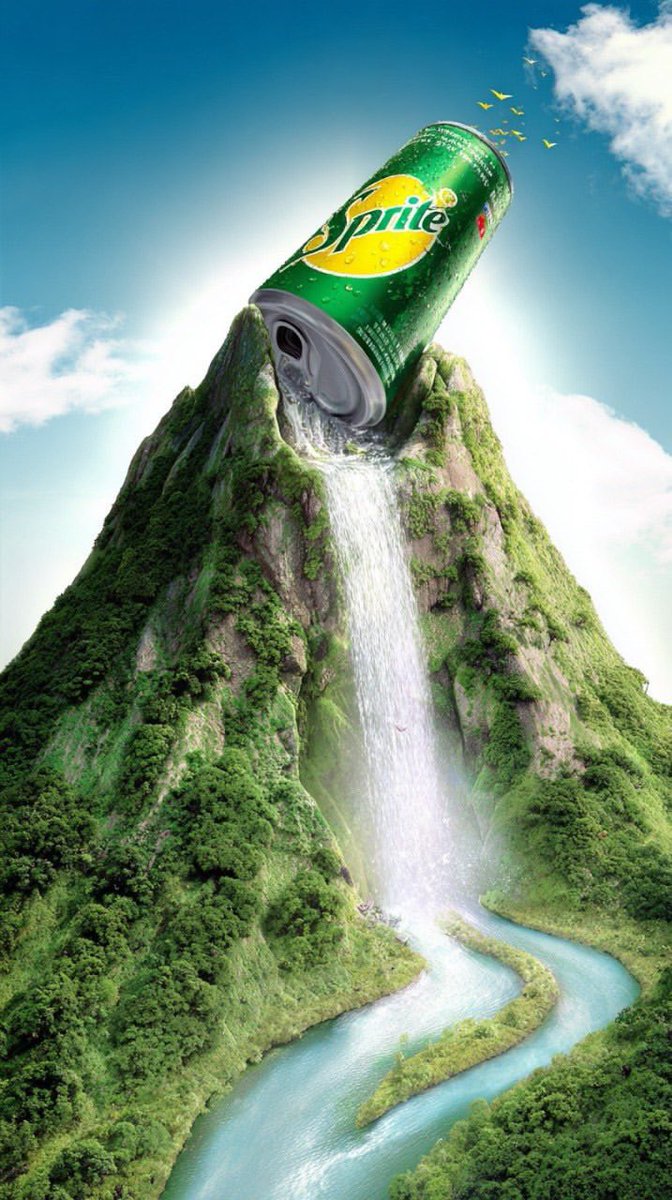 Surreal Giant Aluminum Can Waterfall Prompt for Nano Banana 2 — example 4