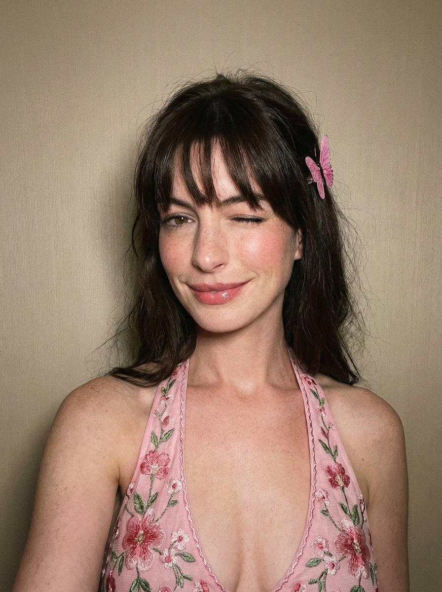 Soft Flash Portrait with Coquette Aesthetic — example 3