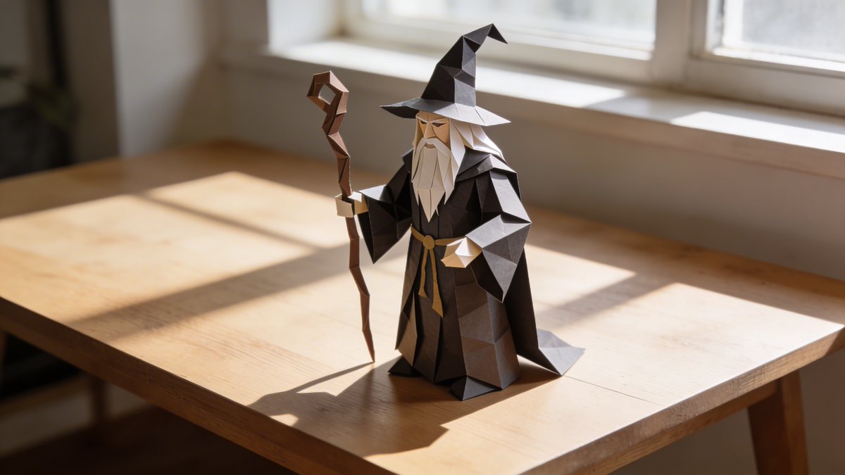 Hyper-realistic Origami Sculpture