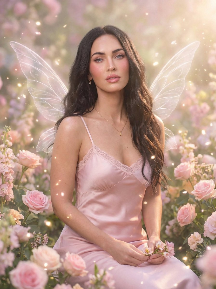 Dreamy Fairy Editorial Portrait in a Secret Garden — example 2