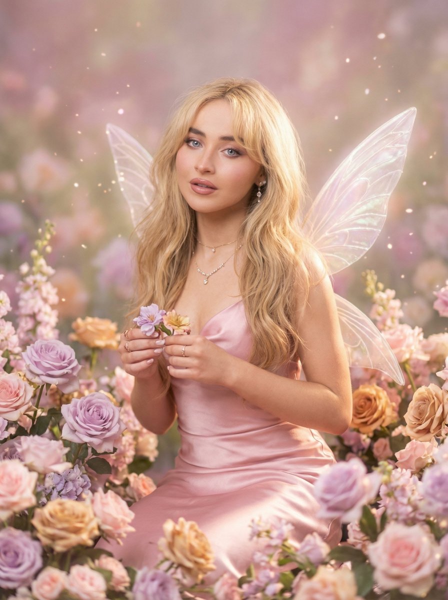 Dreamy Fairy Editorial Portrait in a Secret Garden — example 3