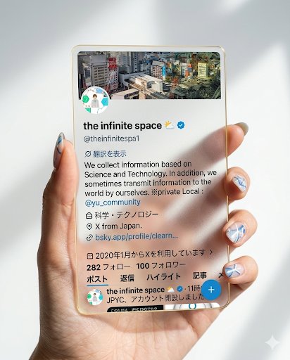 Photorealistic Hand Holding Transparent Acrylic Profile Card