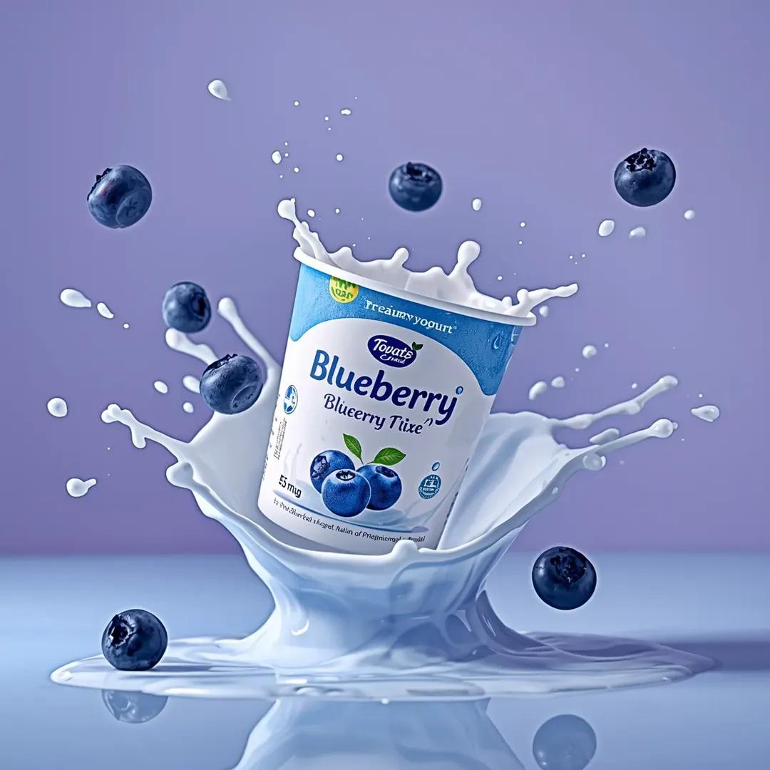 High-End Commercial Yogurt Product Photography Prompt — example 4