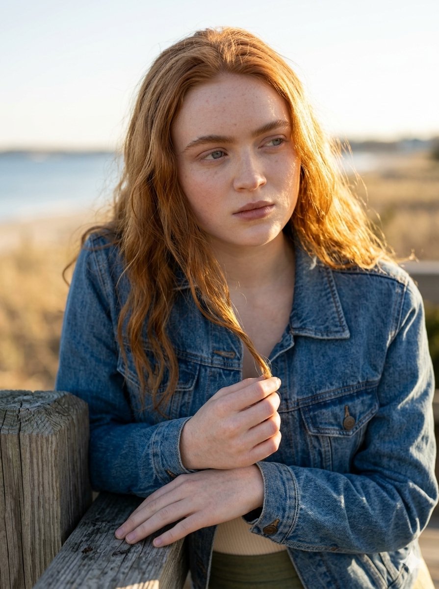 Golden Hour Portrait on a Boardwalk — example 1
