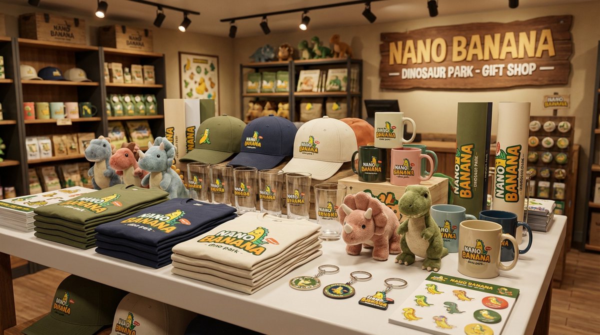Dinosaur Park Gift Shop Merchandise Display — example 2