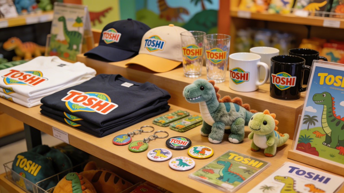 Dinosaur Park Gift Shop Merchandise Display — example 3