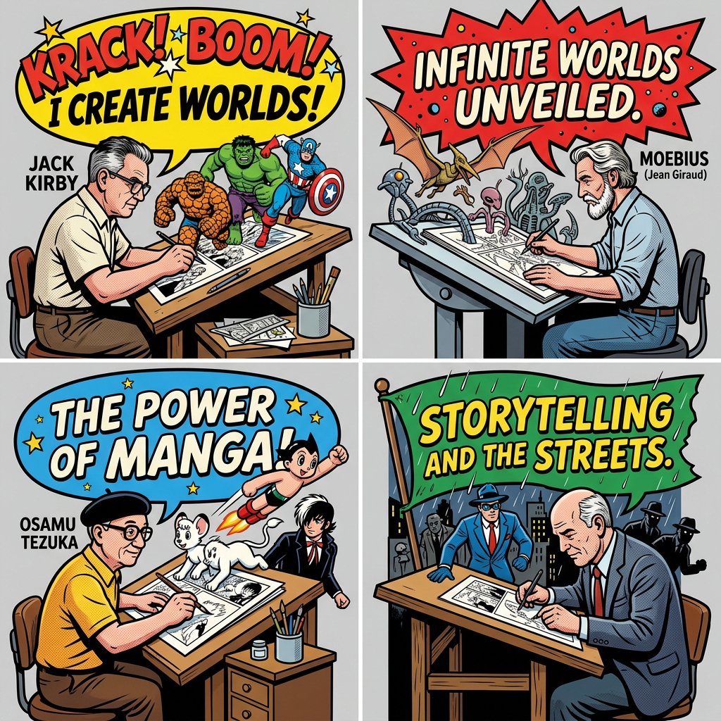 Pop-Art Comic Artist Diorama Prompt for Nano Banana Pro