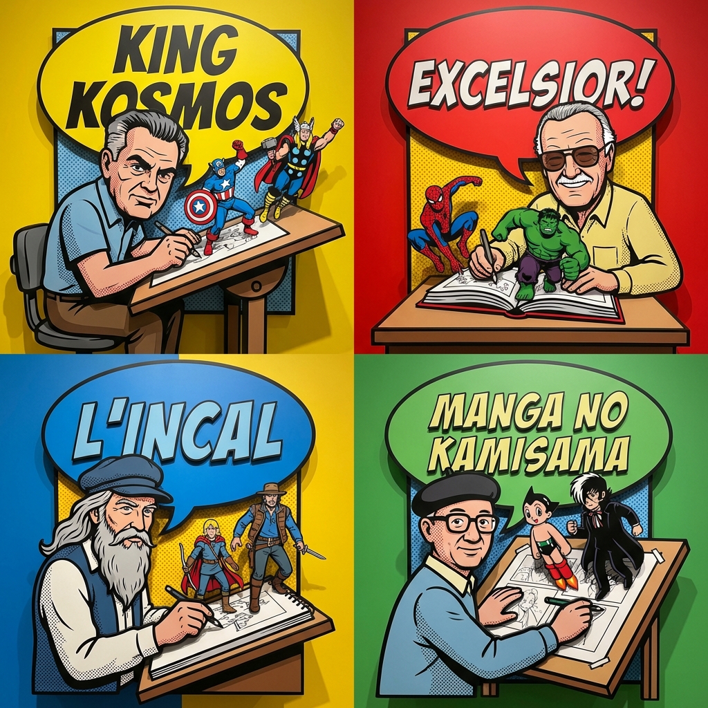 Pop-Art Comic Artist Diorama Prompt for Nano Banana Pro — example 2