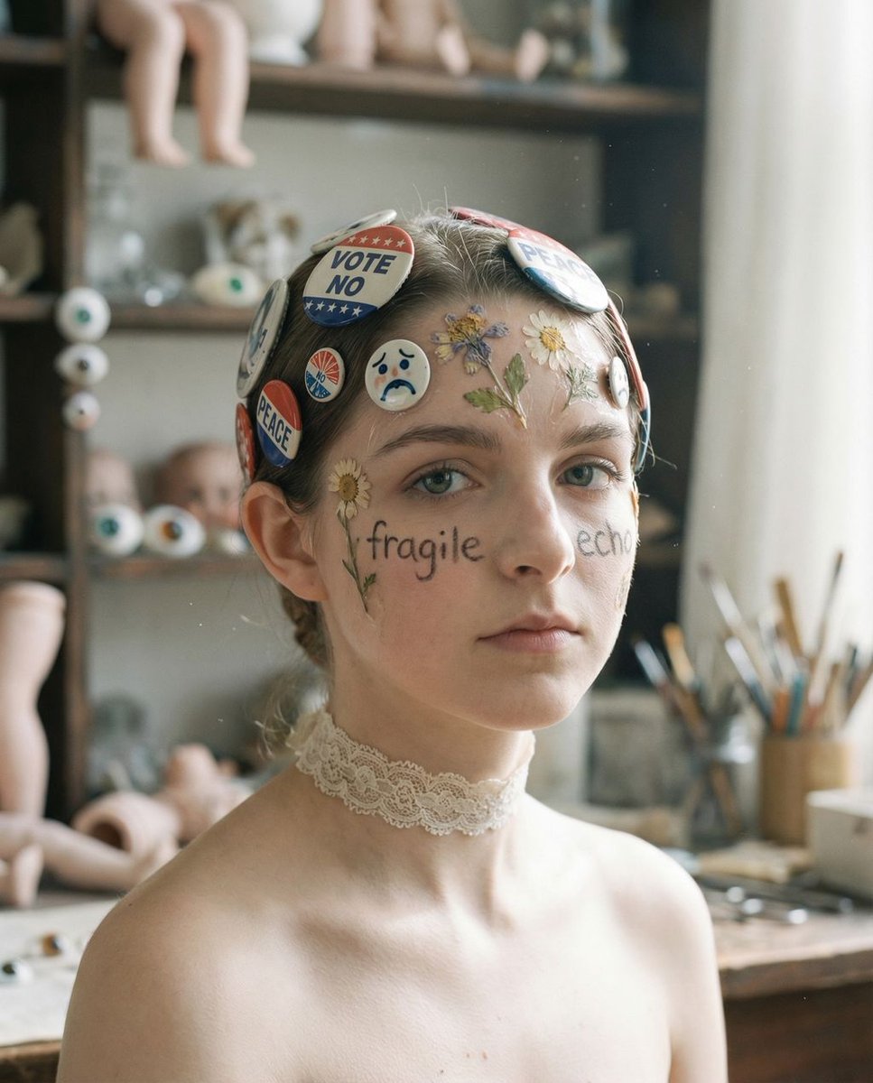 Tangible Melancholy: Surreal Editorial Portrait — example 2