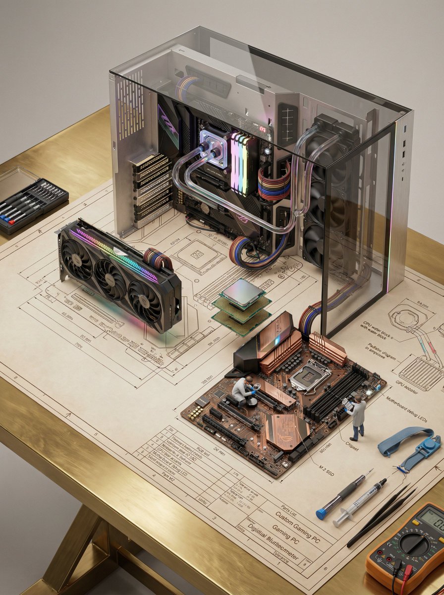 Technical Blueprint of an AI GPU Cluster — example 1