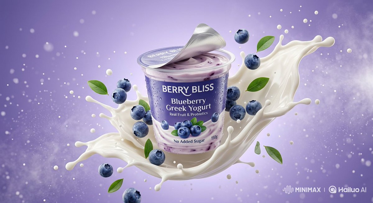 Ultra-Realistic Product Photography of Yogurt